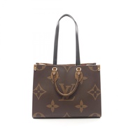 【二手】路易威登LOUIS VUITTON Tote Bag OnTheGo MM Monogram Giant Reverse 2WAY M45321 PVC塗層帆布皮革 OnTheGo MM