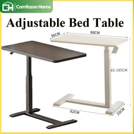 Movable Lifting Bedside Table Foldable Table 63-91CM Pneumatic LiftingTable Adjustable Bed Table