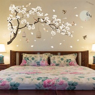 JH Market 187x128cm Large Size Tree Wall Stickers Birds Flower Home Decor Wallpapers for Living Room