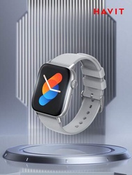 Havit M9034全觸控1.83"tft智慧手錶,豪華輕巧的運動健身ip67防水智慧手錶,適用於android和ios手機,24小時健康監測,灰色男性禮物