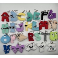 10cm Alphabet Lore English Letter Plush Keychain For Women Men Cute Cartoon A B C Alphabet Animal Bag Pendant Stuffed Toys Key Chain