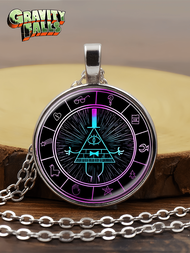 เหรียญจี้ Gravity Falls Bill Cipher Wheel Scrabble ที่ออกแบบด้วยมืออย่างเป็นเอกลักษณ์ รางวัลแรงบันดา