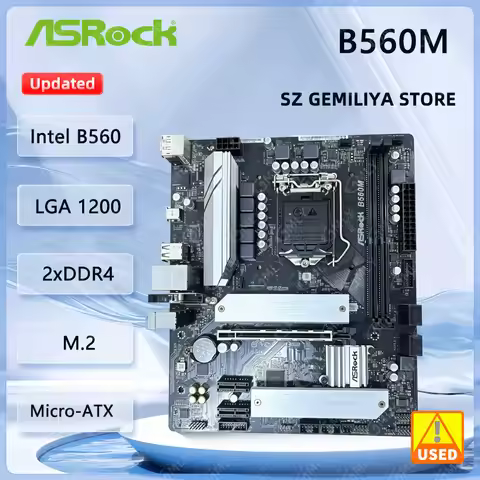 ASROCK intel B560 Motherboard B560M Motherboard LGA 1200 DDR4 128GB Micro ATX support 11900 10305 10