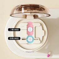 Pill cutter, pill divider, quarter pill cutter, pill splitter, pill cutting tool, portable pill stor