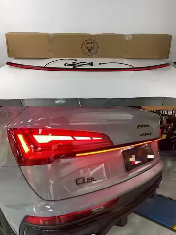 For Audi Q5 Q5L with continuous taillights Unlock the dynamic flow warning light New Audi Q5 brake l