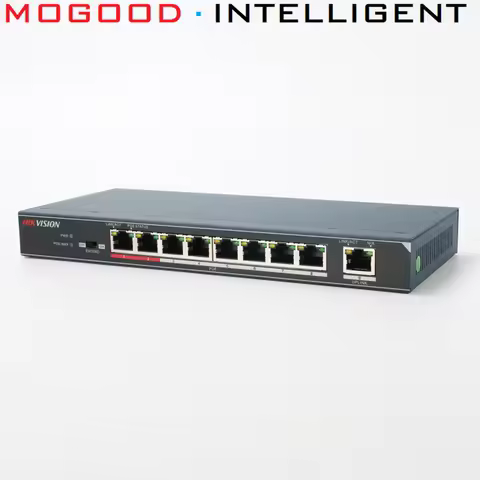 Hikvision Original PoE Switch DS-3E0109P-E Unmanaged 8 ports 10/100 Mbps PoE Ports 1 Uplink Port Met