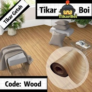 Tikar Getah (Lebar: 5kaki) (Tebal: 0.4MM)  colour papan ,(Code: WOOD) Sesuai untuk lantai dan meja