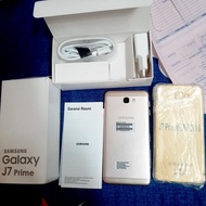 Hp Fullset Samsung Galaxy J7 Prime Putih Gold Bekas Ram 3/32 GB Normal
