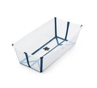 Stokke FlexI Bath X-Large 摺疊式感溫浴盆加大版-透明藍