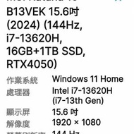 MSI KATANA 15寸 全能電競本 i7-13620h-...