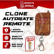 Wood SMC3526 Clone Autogate Remote | 330mhz 433mhz Wooden 4 Buttons Clone Duplicator Copy Remote