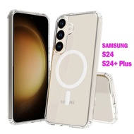 Wireless Charging case For Samsung Galaxy S24/S24+ Plus/S24Plus/S24+ Magnetic S24Plus