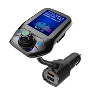USB Quick car Charge T43 Bluetooth 5.0 FM Transmitter MP3 Music Player 1.8inch TFT Color Display Bluetooth Car Kit Handsfree