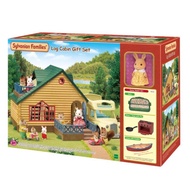 【★Sylvanian Families】Japan〈Log Cabin Gift Set〉 House, The doll is a Sunny Rabbit girl. furniture Cottages for overnight stay, camping and outdoor activities with log house style exterior.シルバニア 【海外版】ログキャビンギフトセット