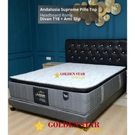 Kasur American / SET spring bed Andalusia Pillo Top 120 / 160 / 180 / 200 160x200 120x200 180x200 20