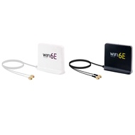 Portable 2.4G/5G/6G WiFi 6E Antenna with Cable Indoor Wireless Antenna with Magnetic Bottom for Netw