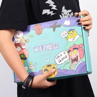 AT/♐Student Cartoon Stationery Set Children's Day Gift Lucky Children's Pencil Case Gift Bag Genuine Stationery ZBX2