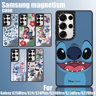 Stitch Series-Mirror Phone Case Samsung Galaxy S25Ultra Compatible S24 Plus Magnetic Phone Case S23U