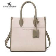 David Jones Paris Women กระเป๋าสะพาย Pu Leather Female Crossbody Bag Large Capacity Lady Tote Bag