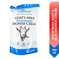 EverFresh Body Wash Goat's Milk Whitening Shower Cream Refill, 700ml