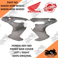 HONDA ADV 160 FRONT SIDE COVER LEGSHIELD KIRI KANAN -GREY 100% 0RIGINAL 64400-K0W-M30ZC / 64500-K0W-