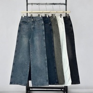 Atipashop - SOLVE STRAIGHT ATP JEANS กางเกงยีนส์ ขายาว ทรงกระบอกกลาง ดีเทลปัก Atipa ด้านหลัง