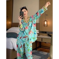 Ruyu Deshui Ice Silk Sleepwear for Women - Stylish and Comfortable for Spring & Autumn
