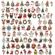 Decorative Pendant Metal Hanging Set santa mix 50 96 Pieces With Round Ring /