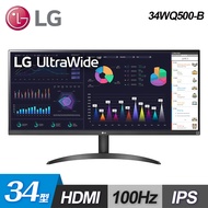 【LG 樂金】34型 UltraWide 34WQ500-B 智慧多工螢幕
