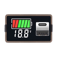 SHXZ Diymore DC8-30V Vôn Kế Kỹ Thuật Số Vôn Kế Gauge Màn Hình LED Và USB Cho Màn Hình Pin Năng Lượng