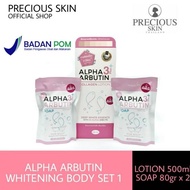 Precious Skin Alpha Arbutin 3+++ Whitening Body Set #1, Body Lotion