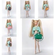 [Just Bag, Doll Not Included] 1/6bjd Barbie Fashion Handbag Mini Backpack blythe Dress Up Trendy Bag