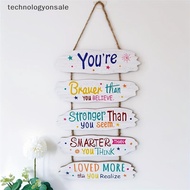 [Tech] Inspirational Hanging Plaque Sign With English Quotes Great For Home Living Room Room Office 