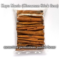 Cinnamon Sticks, flat size 8cm, 100g pack - accept orders, large quantity