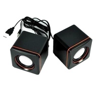 Sound Box Multimedia Speaker For PC laptop Black 3Wx2 USB Portable Mini Speaker Multimedia Subwoofer