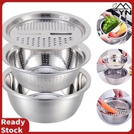3Pcs/Set Stainless Steel Pot Set Double Bottom Soup Pot Nonmagnetic Cooking Multi purpose Cookware Non stick Pan Induction Cooker HOT