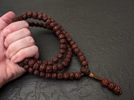 Rudraksha mala 項鍊念珠 108 顆佛教念珠天然正品尼泊爾復古濕婆