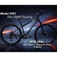29" MTB MOUNTAIN BIKE ALLOY FRAME | HYDRAULIC BRAKE 8 SPEED MTB BASIKAL 29" MTB 29" GOMAX 910 ( 24 S