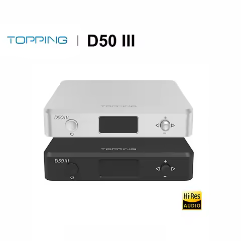 TOPPING D50 III Desktop HiFi DAC Dual ES9039Q2M PCM768 DSD Bluetooth 5.1 LDAC Remote Control Hi-Res 