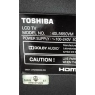 TOSHIBA 40L5650VM LCD TV SPARE PART