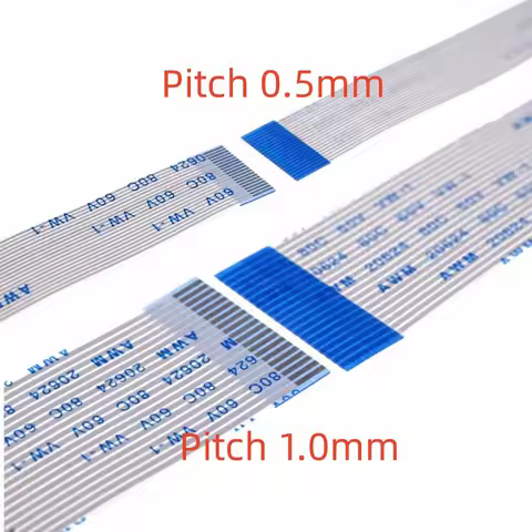 100 Pcs Flexible Flat Cable FFC FPC Jumper 0.5 1.0 MM 4 5 6 8 10 12 14 15 16 20 24 28 30 32 40 Pin A