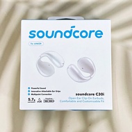 หูฟังบลูทูธไร้สาย แบบคลิปหนีบ กันน้ํา C30i Open Ear Clip On Earbuds Black [Soundcore By Anker®]