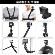 Action Camera Stand with DJI action GoPro Shadowstone X Chest Strap Head-Wearing Stand Backpack Clip