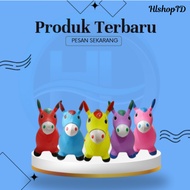 HLID - (Horse) Jumping Animal Children's Toy Horse Thick Rubber Seesaw / Animal Jumping Rubber Toy