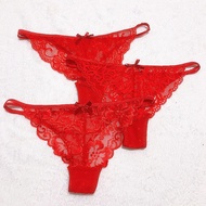 【Ready Stock】#iambeautiful&lt;&lt; Women Lace Sheer Underwear Lingerie Panties Gstring Briefs Thong Sleepwear[IMs231130]