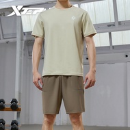 XTEP Men Short Sleeve Quick-dry Breathable Lightweight