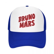 Bruno Mars Adult Grid Net Hat Trucker Men's Women's Flat Brim Baseball Cap High-Stiff Mesh  Adjustable Unisex Casual Spo