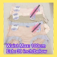 Code: F6- Women Panties l underwear l seluar dalam l 纯岱丝滑内裤 (160/55-69kg, Max:100cm)