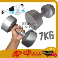 Dumbbles Plastic Barbell 7kg Gym Fitness Equipment