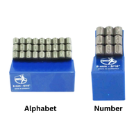 HUNTER Germany 1.5mm-12mm Alphabet 0-9 Number Stamp A-Z Punches Punch Plate Board Chop Letter Punch
